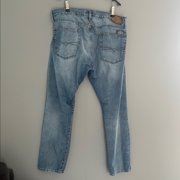Men's Blue Distressed Jeans - Picture 9 of 16